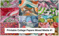 Printable Collage Papers - Mixed Media #1